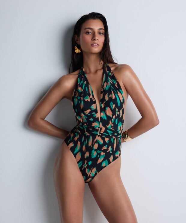 Vientisas maudymosi kostiumėlis 4V67/greh