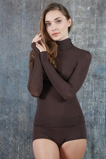 Mysublyme palaidinė aukštu kaklu 1410/brown