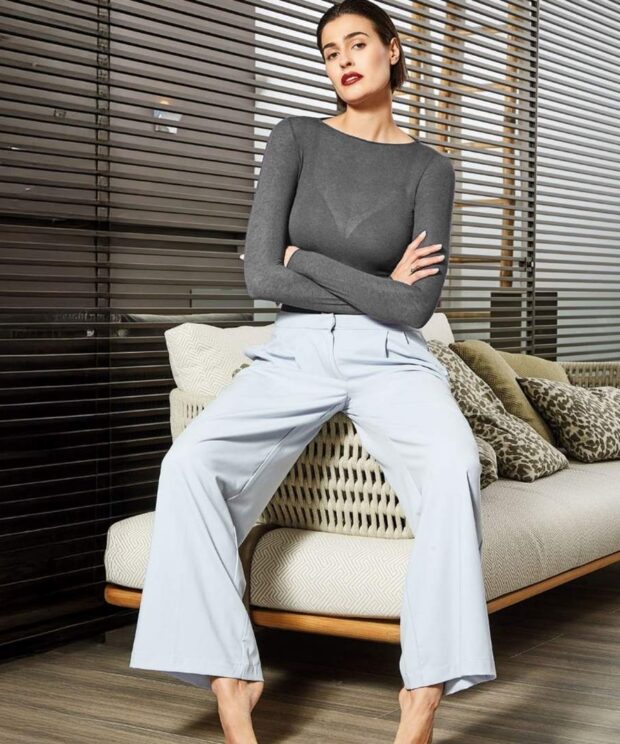 Mysublyme palaidinė ilgomis rankovėmis/grigio melange