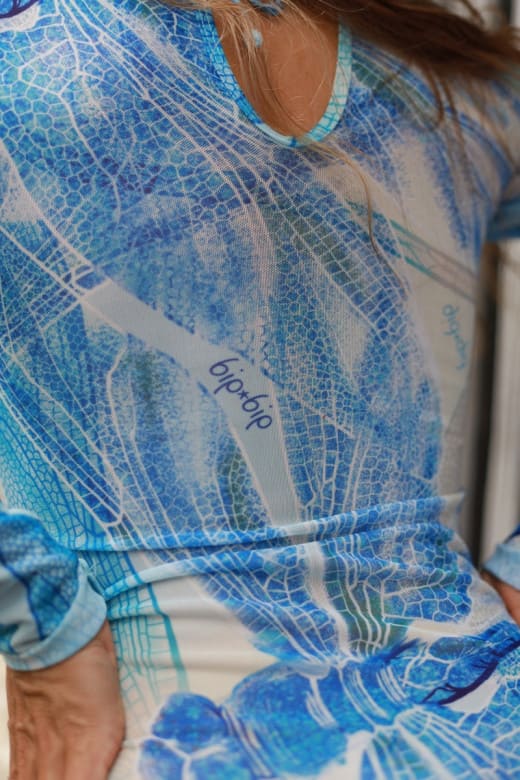 Vientisas maudymosi kostiumėlis zuma 26wb/mėlyna gamta ant kūno