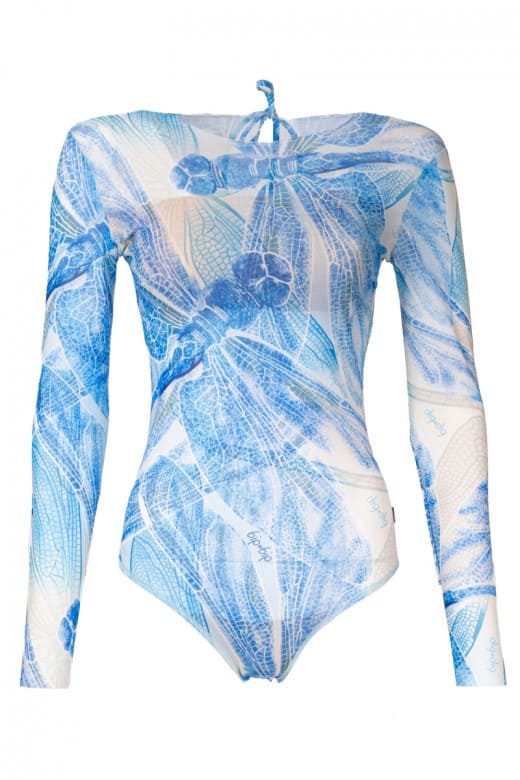 Vientisas maudymosi kostiumėlis zuma 26wb/mėlyna gamta ant kūno