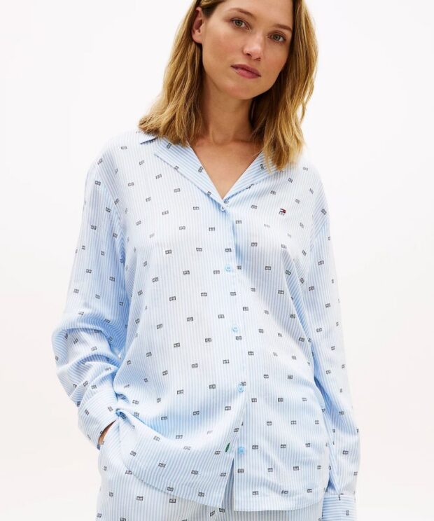 Tommy Hilfiger pižaminiai marškiniai UW0UW06243/0A7