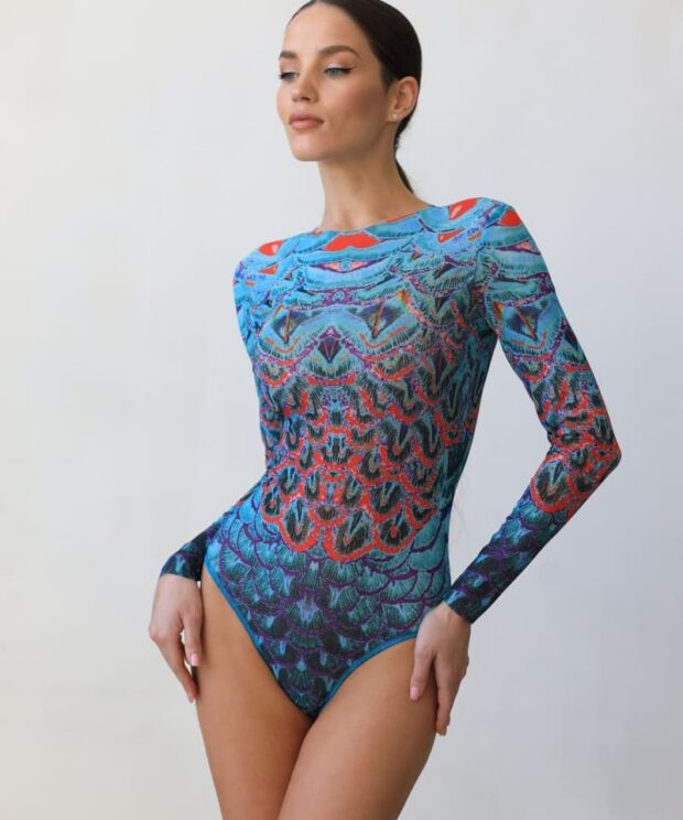 Vientisas maudymosi kostiumėlis zuma 26MF/multicolor
